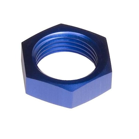 Red Horse Performance -12 AN/JIC ALUMINUM BULKHEAD NUT - BLUE 924-12-1